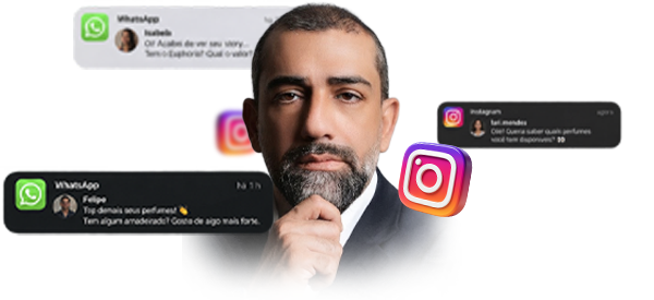 Clientes chegando pelo Instagram